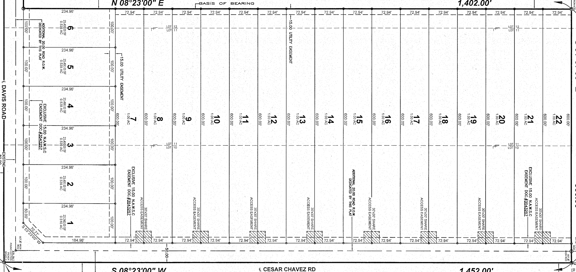 Uri Estates No 2 Subdivision subdivision plat map — lots for sale in Edinburg, TX